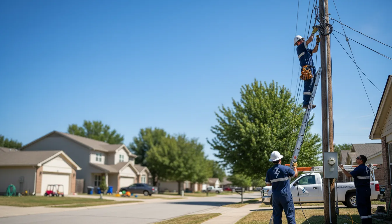 Residential electrician providing installation services in Newton Highlands, MA